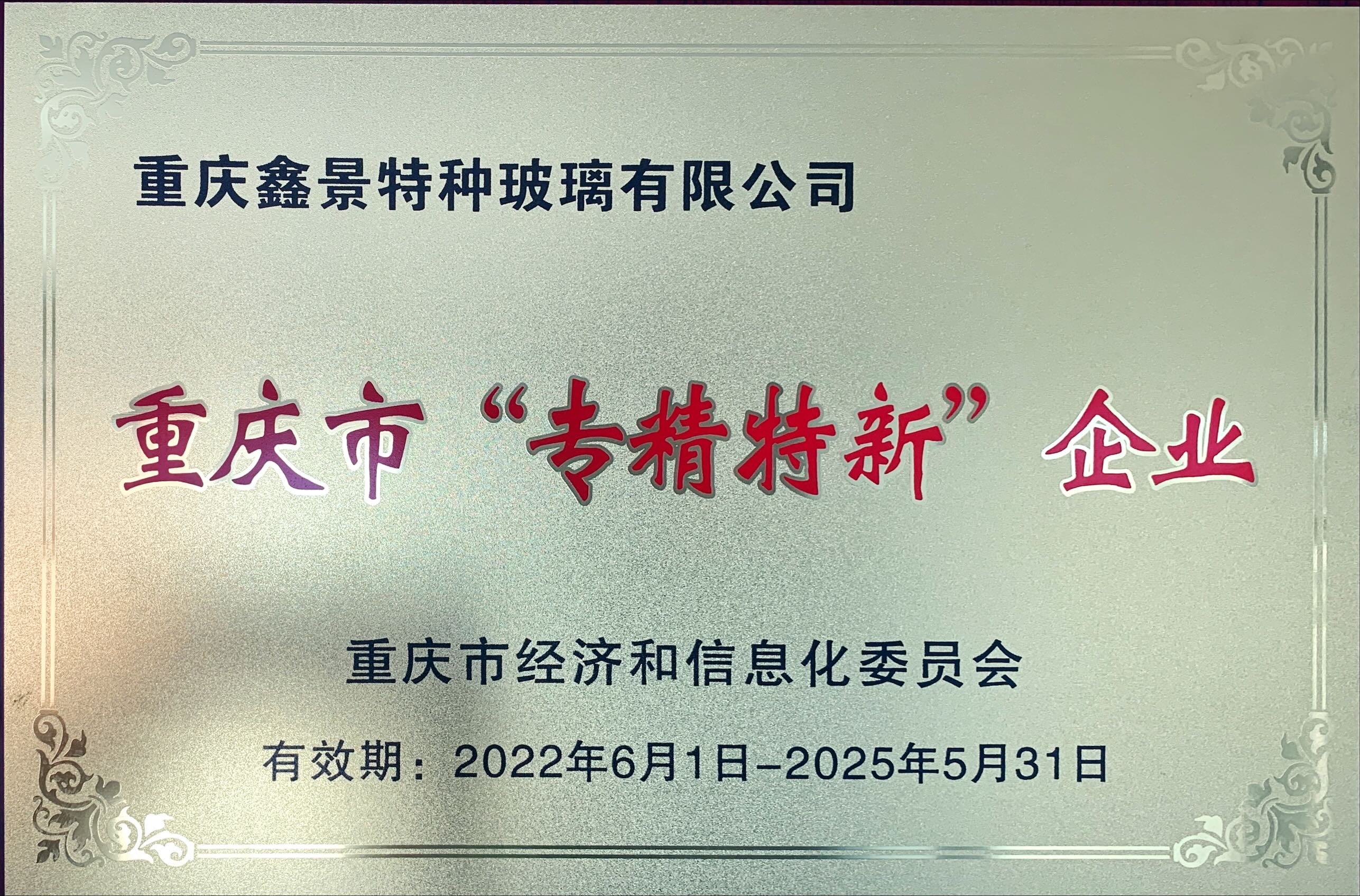 重慶市專(zhuān)精特新“小巨人”企業(yè)
